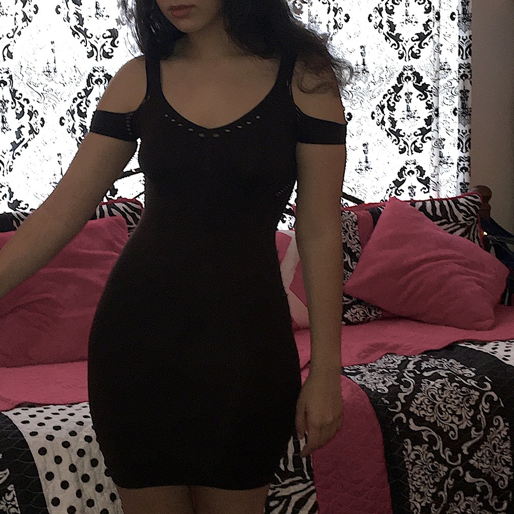Beyond SEXY BODYCON Brown Mini Dress NWT